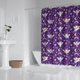thumbnail image 2 of Purple Fairy Unicorn Pattern Shower Curtain 72"x84" ,Bathroom Decorative Shower Curtains Set with 12 Hooks,Modern Waterproof Washable Shower Curtain, 2 of 6