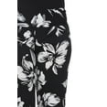 thumbnail image 3 of White Mark Women's Plus Size Hawaiian Flower Palazzo Pants, 3 of 5