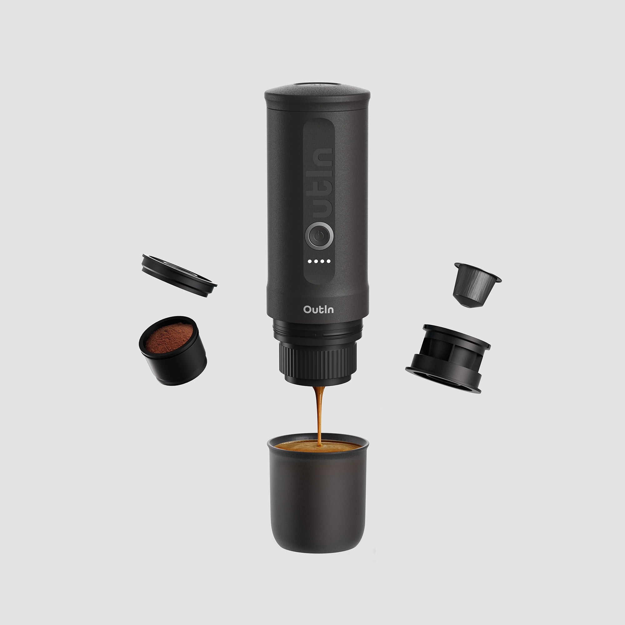 OutIn Nano Portable Electric Espresso Machine (Space Grey)