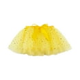 thumbnail image 4 of Odeerbi Girls Skirts Baby Girl Clothes Toddler Cute Party Dance outfits Splice Rainbow Net Yarn Sequins Tulle Skirt Bow Hairpin Suit, 4 of 4