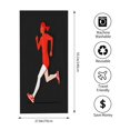 thumbnail image 3 of Stylish Beach Towel for Women - Vibrant Red & White Athletic Design Perfect for Pool Travel and Bathing - Modern Minimalist Look, 3 of 6