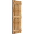 thumbnail image 2 of 22 3/4"W x 61"H TimberCraft Six 3 3/8" Boards Spaced Board-n-Batten Shutters, Rough Sawn Western Red Cedar (Per Pair), 2 of 13