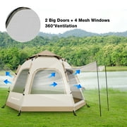 SUNOYAR 4-6 Person Tent for Camping, Camping Tent with Carry Bag, Instant Tent for Outdoor/Hiking/Traveling