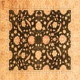 thumbnail image 1 of Ahgly Company Indoor Square Oriental Orange Traditional Area Rugs, 7' Square, 1 of 4