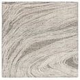 thumbnail image 2 of SAFAVIEH Abstract Lidija Abstract Wool Area Rug, Charcoal/Ivory, 4' x 4' Square, 2 of 12