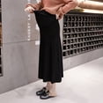 thumbnail image 4 of Falda de mujer embarazada Otoño e Invierno Moda Vestido de maternidad de moda Falda grande de punto con forro polar de longitud media Moda, 4 of 4