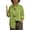 #0157-Green, variant on Favoffer Women's Turn Down Collar Long Sleeve Shirts Oversized Button Decor Casual Blouses Loose Fit Tops for Office Work Vacation Daily