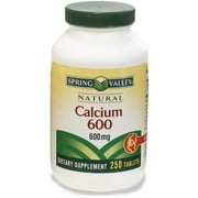 Spring Valley Sv Calcium 600 250ct