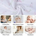 thumbnail image 2 of Viviland Baby Washcloths, Soft 24-Pack Baby Wash Cloths Unisex for Boys Girls, Super Absorbent Baby Face Towel Gentle on Sensitive Skin, Wash Clothes for Baby Face & Body, 9"x 9" Pink Flamingo Pattern, 2 of 6