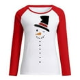 thumbnail image 3 of Pntutb Tallas grandes Mujer Manga larga Navidad Impreso O-cuello tops Camiseta Blusa Pntutb Pntutb-2739, 3 of 4