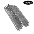 thumbnail image 2 of 100PCS U Agrafes de Jardin en Acier Réutilisables Clous de Jardin Robustes, 2 of 7