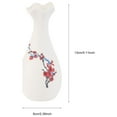 thumbnail image 2 of Minkissy Floral Ceramic Vase Red Ceramic 1Pc, 2 of 8
