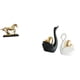 thumbnail image 1 of Figura de caballo en miniatura, escultura de caballo, estatua de cisne, adorno coleccionable de cerámica, ideal para regalar, decoración del hogar, of, 1 of 8