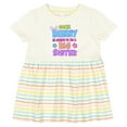 thumbnail image 3 of Inktastic Some Bunny is Going to Be a Big Sister with Bunny Ears and Flowers Girls Baby Dress, 3 of 5