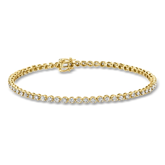 Ross-Simons 2.00 ct. t.w. Diamond Tennis Bracelet in 14kt Yellow Gold, Women's, Adult