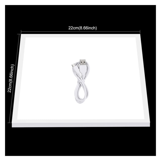1200LM 15/15in/38x38 Cm LED Photography Shadowless Bottom Light Lamp Panel Dimmable For 40cm Photo Studio Shoot Tent Box ,Easy to Use