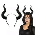 thumbnail image 2 of Eosunjian Sheep Horn Headband Horn Headband Devil Horns Headband Goat Horn Hairband Flexible Plastic Cosplay Accessory for Halloween Party Dress Up Stylish, 2 of 8