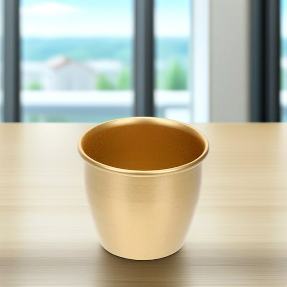 MERRYHAPY Modern Golden Metal Flower Pot Planter for Indoor Plants Decorative Stylish Plant Holder