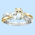 thumbnail image 3 of Bagues Alphabet pour Femmes Mode à Ouverture Ajustable Couple Bagues Lettre Initiale Incrustée de Cristal Bijoux 5, 3 of 4