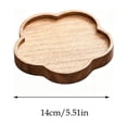 thumbnail image 3 of Wooden Organizer Tray, Round Serving Platter for Snacks and Small Items on Coffee Tables, 3 of 6