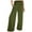Green-A, variant on QHFBli Wide Leg Pants for Women High Wasited Baggy Palazzo Pants Casual Pull On Bell Bottom Smocked Elastic Waist Pants