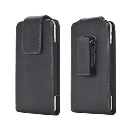 PU Leather Cell Phone Holster Swivel Belt Clip Case Men Women Rotating Pouch Carrying Protective Holder Waist Bag Fits iPhone 11 Pro/ XS/ X/ SE/ 8/ 7/ 6s/ 6, Fits Pixel 5/ 4a