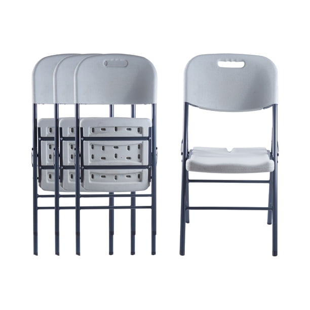 Silla Plegable Loomber Blanca Verona - Set de 4 piezas