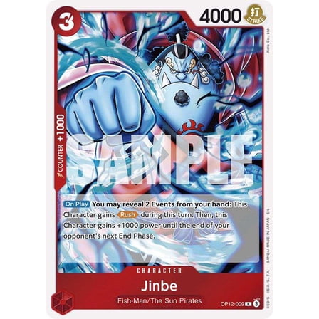 One Piece Legacy of the Master Rare Jinbe OP12-009