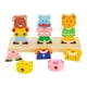 thumbnail image 1 of Bloques apilables de madera para desarrollar habilidades motoras finas, juguetes educativos, juego de combinación, actividad de aprendizaje para niños, 1 of 9