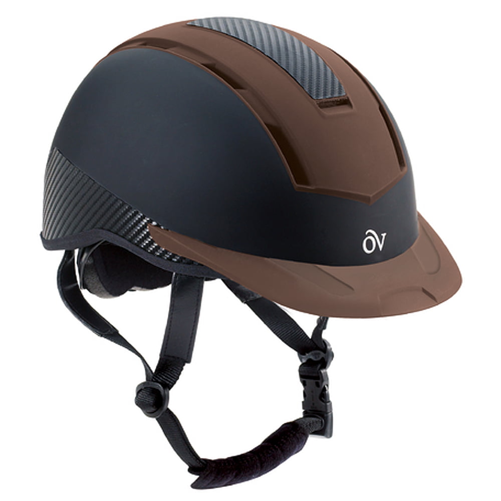 Ovation Unisex Extreme Riding Helmet Black/Brown Medium/Large 