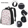 thumbnail image 3 of Pofeuu Cute Bow Tie Print Backpack Travel Backpacks With Lunch Bag Pencil Bag Set 3 pcs Set Cartoon Backpack, 3 of 7
