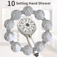 TRAHOOHandheld Shower Head 10 Mode Shower Heads with Handheld Spray