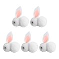 thumbnail image 2 of Bunny Toys DIY hecho a mano conejito de Pascua azul gris decoraciones de Pascua (blanco) Ndcxsfigh libre de BPA, 2 of 7