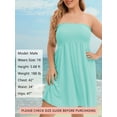 thumbnail image 5 of As Rose Rich Women's Cover up Beach Strapless Mini Dress, L, 5 of 9