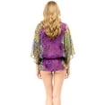 thumbnail image 2 of HAPPY BAY Women's Short Summer Bathing Suit Swimwear Cover Ups S-M Purple, Animal, 2 of 3
