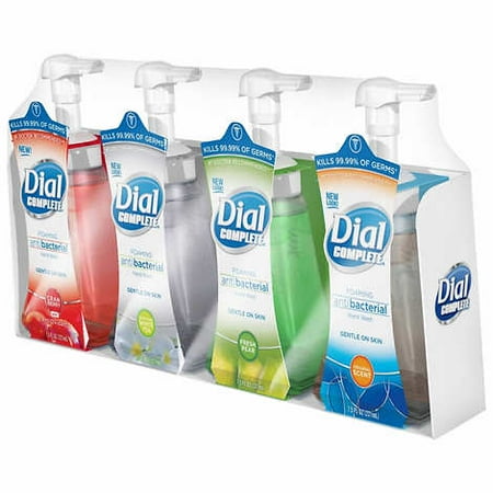 - Dial Complete Antibacterial Foam Hand Soap, Variety Pack, 7.5 fl. oz., 4-count