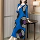 thumbnail image 5 of Vestido de fiesta plisado para mujer, elegante, de lujo, informal, largo, midi, vestidos de noche de lujo, estilo Koeran 2023, ropa femenina, vestido de una pieza, 5 of 5