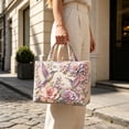 thumbnail image 2 of ZhangC Hummingbird Quilted Tote Bag for Women, 15.8x16.9 Inch Large Capacity Printed Shoulder Handbag, Lightweight Shopping Travel Purse with Inner Pocket, 2 of 6