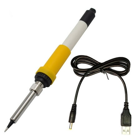 

jisheng 12V Electric Soldering Iron DC Low Voltage Welding Pen EU/US Plug Repair Tools