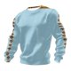 thumbnail image 1 of Camisas de Manga Larga Casual Impreso Étnico Cuello Redondo Calle Superior, Camisas de Trabajo de Manga Larga de los Hombres para Uso Al Aire Libre Y Diario, 1 of 3