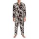 thumbnail image 3 of Balery Cow Skin Pijama para Hombre de Dos Piezas con Manga Larga, Conjunto de Dormir y Descanso Suave con Bolsillos-X-Large, 3 of 7