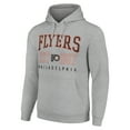 thumbnail image 2 of Men's Starter Heather Gray Philadelphia Flyers Retro Graphic Pullover Hoodie, 2 of 3