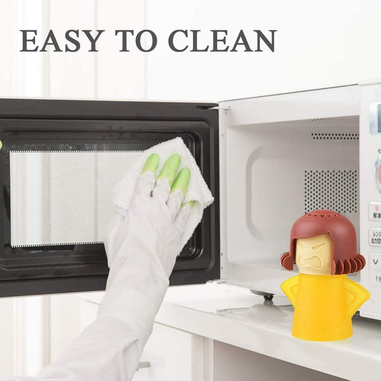 VONTER Angry Mama Microwave Cleaner Angry Mom Microwave Oven Steam Cleaner  Easily Cleans The Crud in Minutes. Steam Cleans with Vinegar and Water for  Home or Office Kitchens-Green 