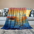 thumbnail image 2 of Shiartex Boat Ocean Sky Ideal Comfy Throw Blanket Flannel Material Blanket for All Seasons Gift, 2 of 6