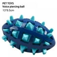 thumbnail image 2 of Rubber Puppy Chew Ball with Squeaker, Nearly Indestructible Chew Toy for Medium and Large Breed Dogs, Tough Teething Ball for Aggressive Chewers,Yellow, 2 of 2