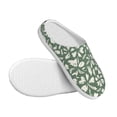 thumbnail image 3 of Lsque Flowers With Leaves Pattern Womens Comfort Cotton on Scuff With Memory Foam and Anti-skid Sole Slipper-35/36, 3 of 7