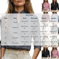 thumbnail image 3 of Enjoytime Shirts for Women Stand Collar V Neck Linen 3/4 Sleeve Tops Lightweight Business Casual Work Blouses, 3 of 7