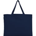 thumbnail image 2 of Reusable Heavy Duty 100% Cotton Canvas Bags | Pack of 6 | For Crafts, Shopping, Groceries, Books, Welcome Bag, Beach Bag, and More | Eco Friendly | Generous Size 12x16 - Navy, 2 of 7