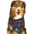 thumbnail image 6 of Naloa Thanksgiving Seamless Pattern Dog Bandanas 1PC Washable Triangle Dog Scarfs Premium Durable Fabric, for Small Medium Large Dogs and Cats, 6 of 6