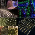 thumbnail image 2 of LED String Fairy Lights Net Mesh Curtain  Wedding Party Christmas Decor 110V 3*2M（Buy 2 Get 1 Free）, 2 of 8